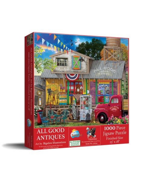 Детский пазл SunsOut All Good Antiques 1000 Piece Jigsaw Puzzle, Ages 15+