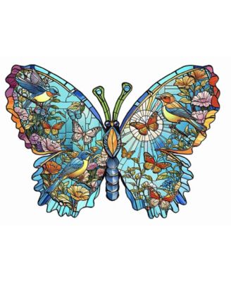 Birds, Flowers and Butterflies 1000 piece Jigsaw Puzzle for Adults Special Shape