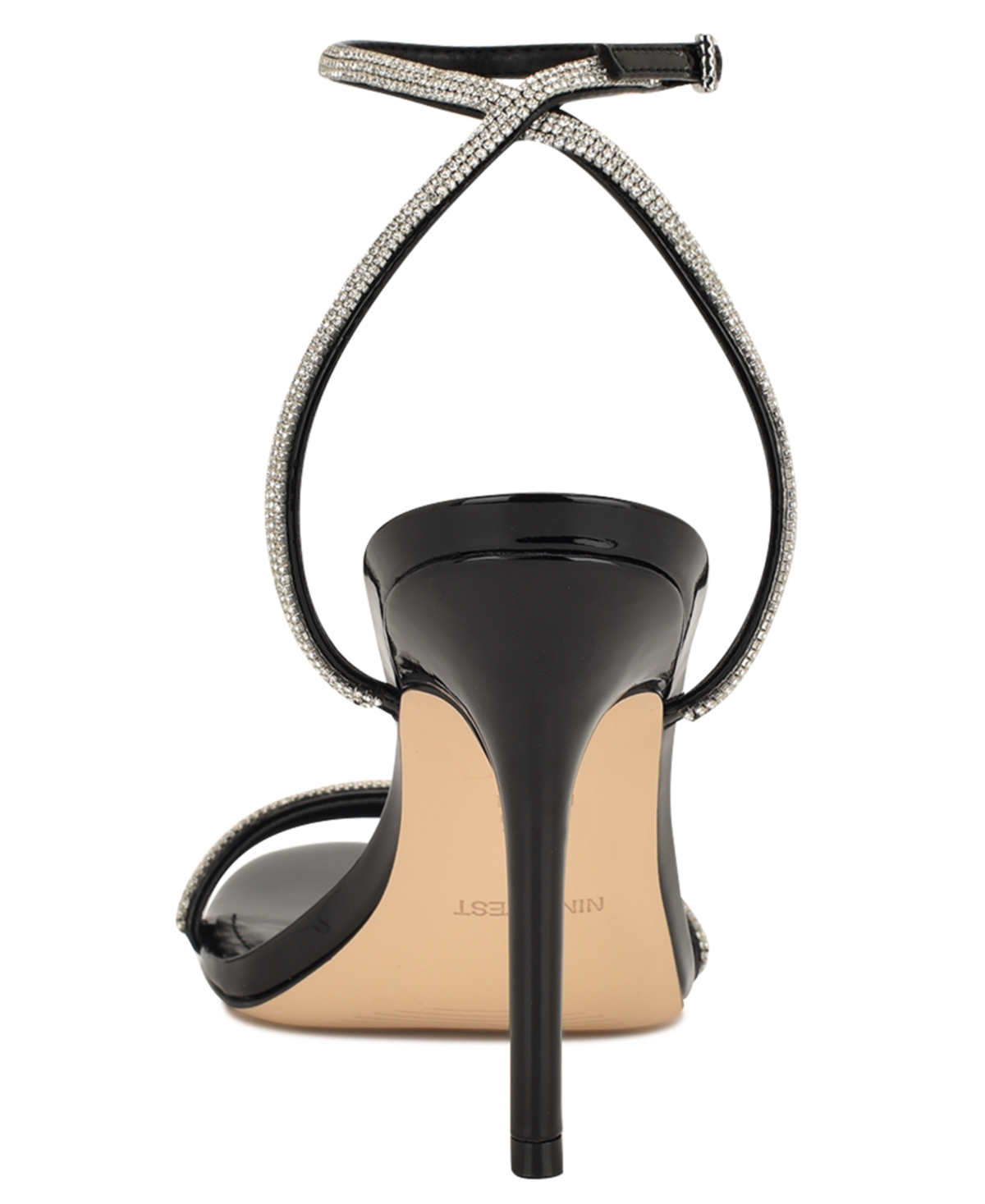 Nine West Women's Stodia Embellished Strappy Stiletto Dress Sandals