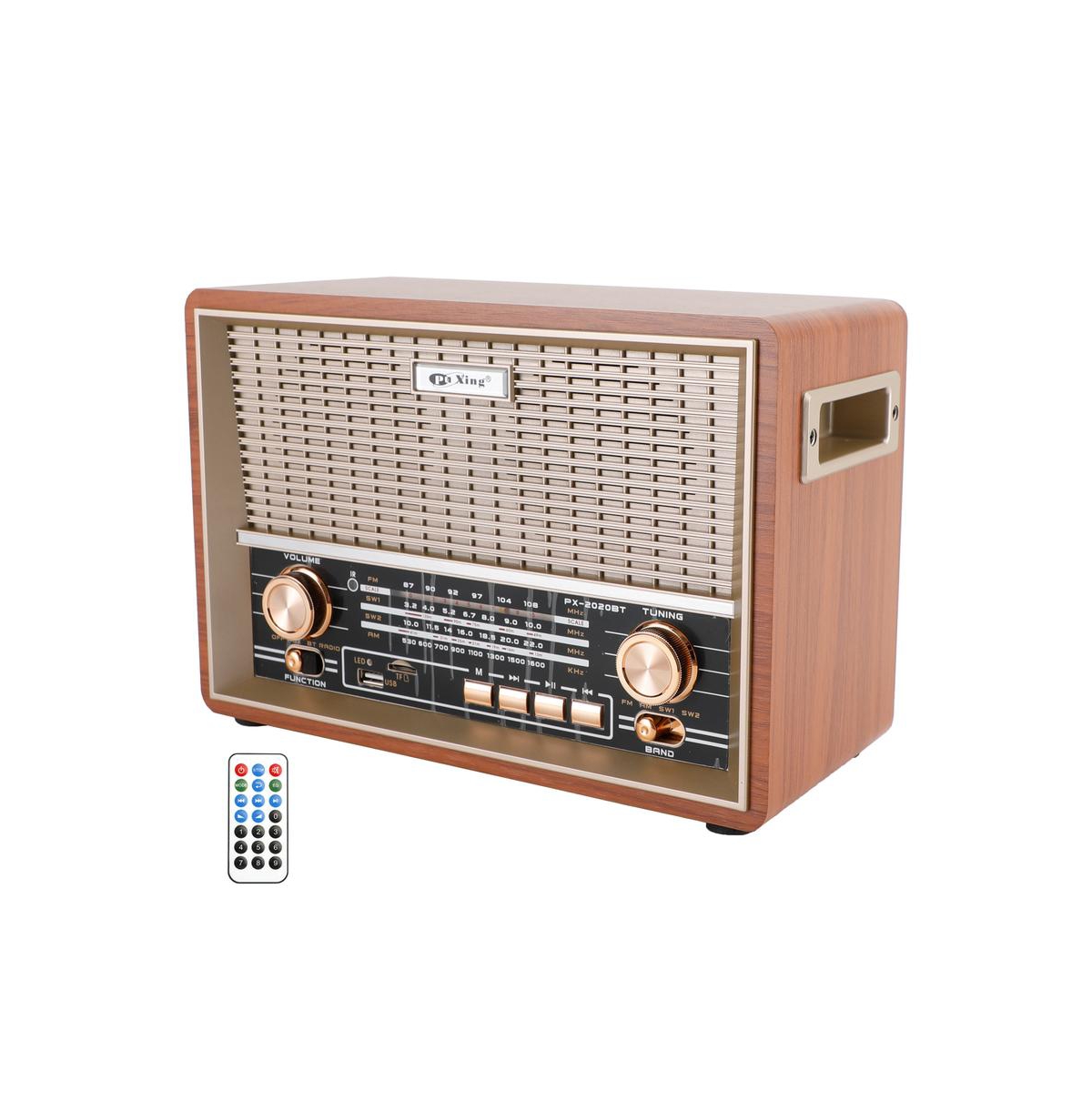 Artudatech Classic Retro Style Radio with 4-Band Reception and Usb/Sd/Aux Connectivity