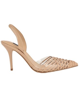 Women's Pemma Woven Slingback Stiletto Pumps