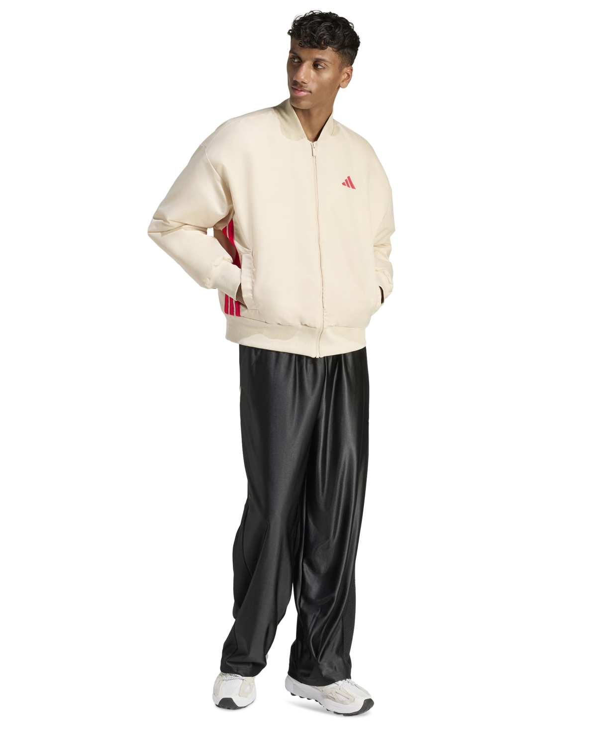 adidas Men's Stadium Long-Sleeve Bomber Jacket