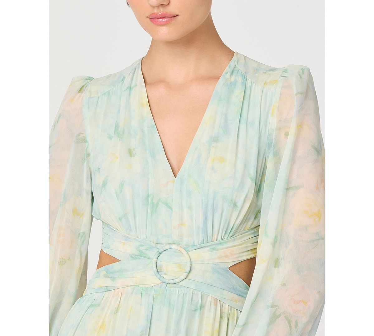 Astr the Label Women's Floral V-Neck Maxi Dress