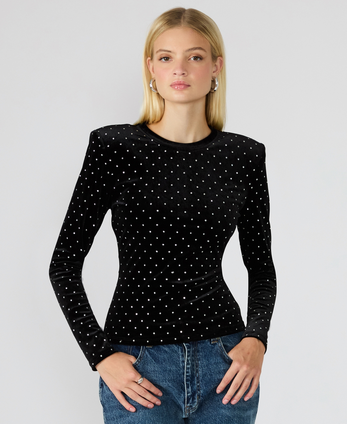 Steve Madden Women's Maddilyn Embellished Top