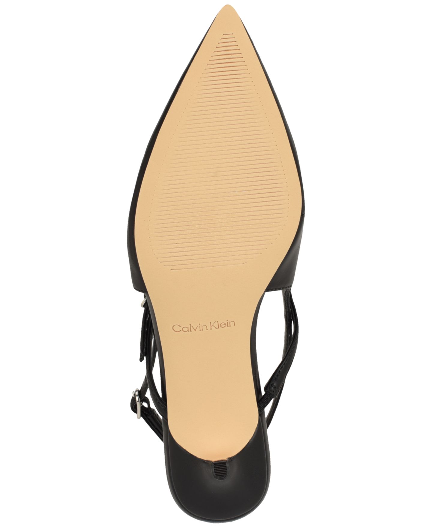 Женские туфли Calvin Klein Vierra Strappy Slingback Kitten Heel Pumps, цвет: Чёрный — фото 5