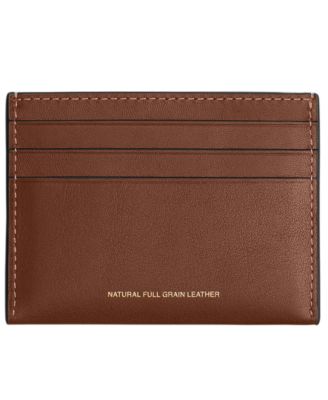 Men's Leather Flat Card Case Wallet