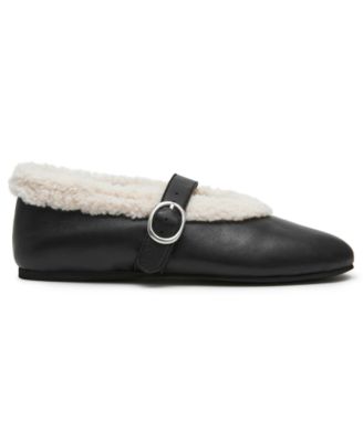 Women's Lodge Cozy Adjustable Strap Mary Jane Flats