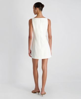 Women's Sleeveless Button-Down Mini Dress