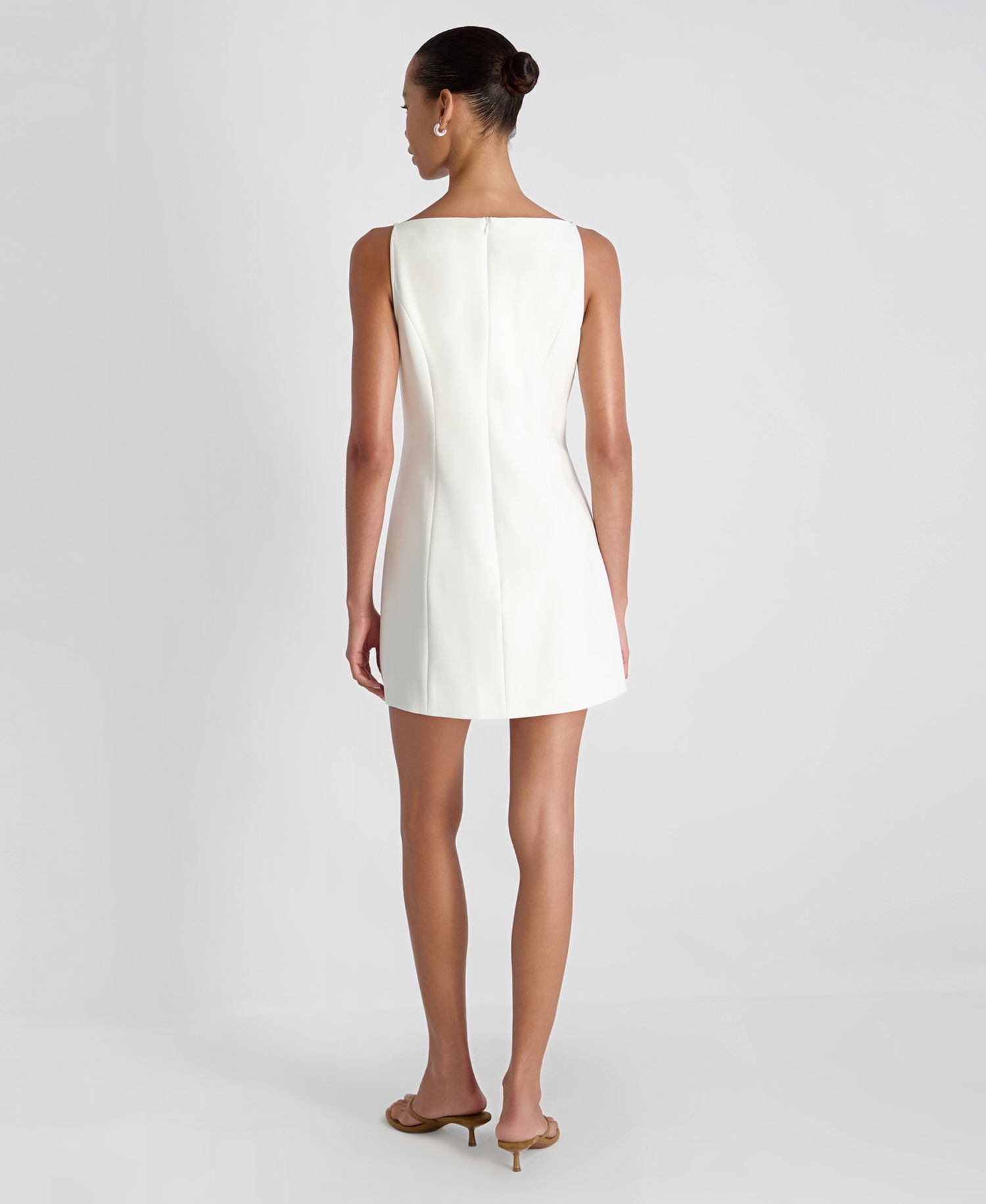 Women's Sleeveless Button-Down Mini Dress