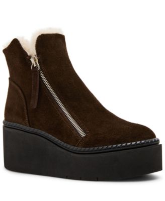 Women's Drift-F Platform Zipper Wedge Booties