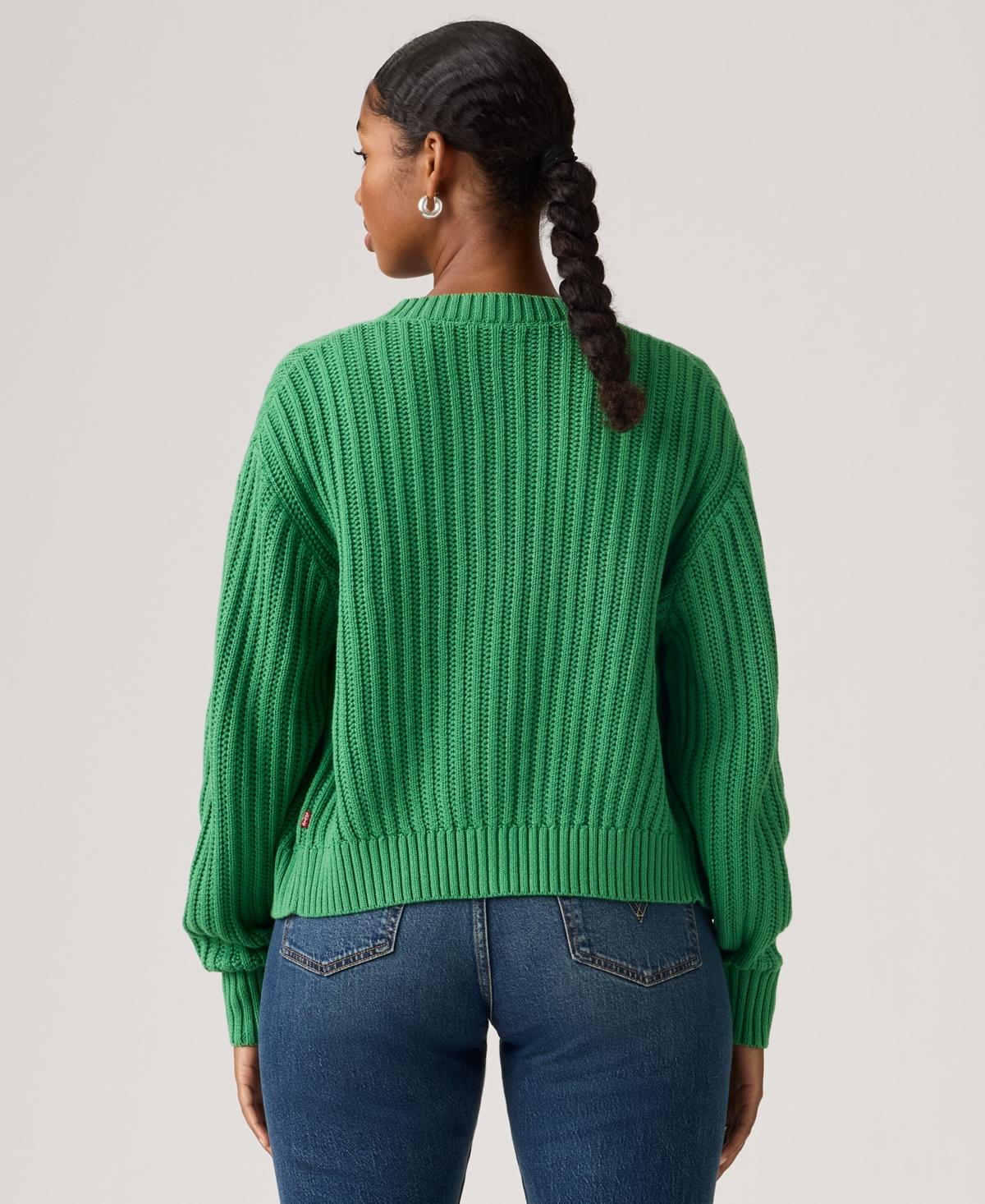 Levi's Women's Snowflake Long Sleeve Cardigan Sweater