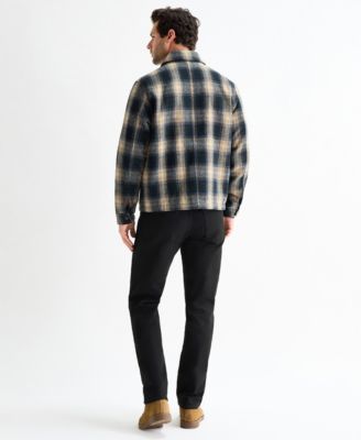 Men's Plaid Long-Sleeve Jacket