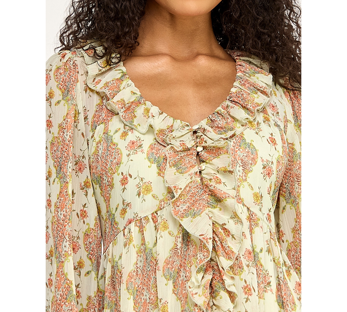 Seni & Cade Women's Ruffle Front Dress