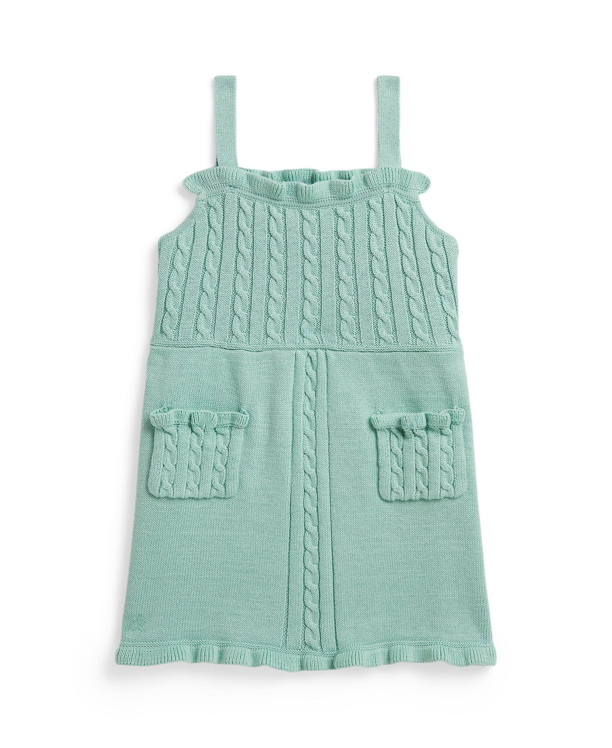 Polo Ralph Lauren Baby Girls' Mini-Cable Overall Dress