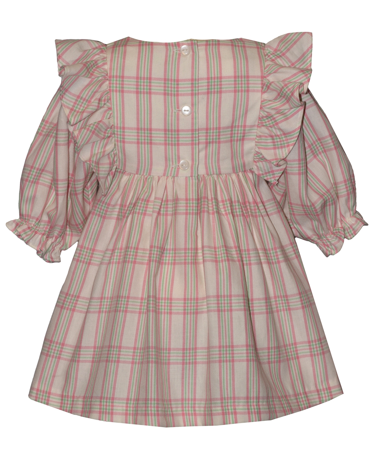 Bonnie Baby Girls' Pinafore Plaid Smocking Dress and Bloomers