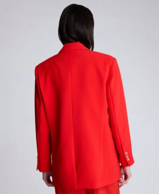 Women's One-Button Notch Collar Jacket