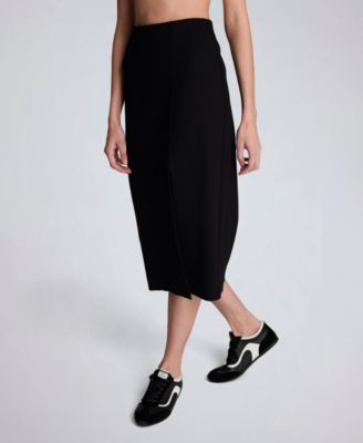 Women's Pull-On Column Slit Skirt