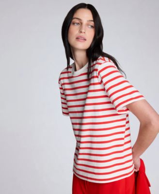 Women's Striped Crewneck T-Shirt