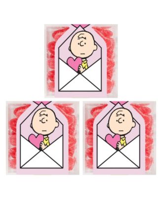 Valentine's Day Charlie Brown Sugar Lips Candy Cube Kit, 3 Pieces