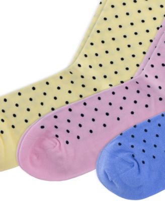 Men's 3-Pk. Classic Dot Dress Socks