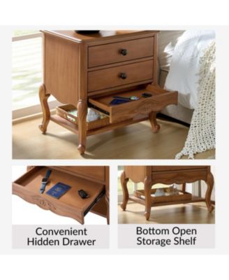 Penny Traditional End Table with Solid Wood Legs