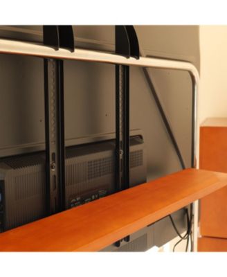 Antique Brown Movable TV Stand