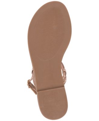 Women's Alonde Embellished T-Strap Flat Sandals
