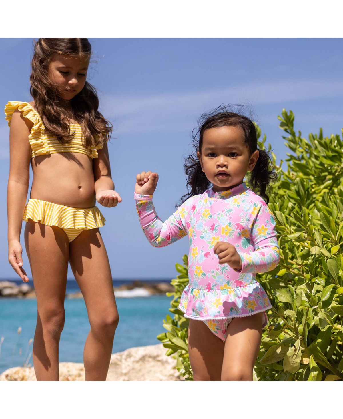 Snapper Rock Little Girls Buttercup Bloom Skirt Surf Suit