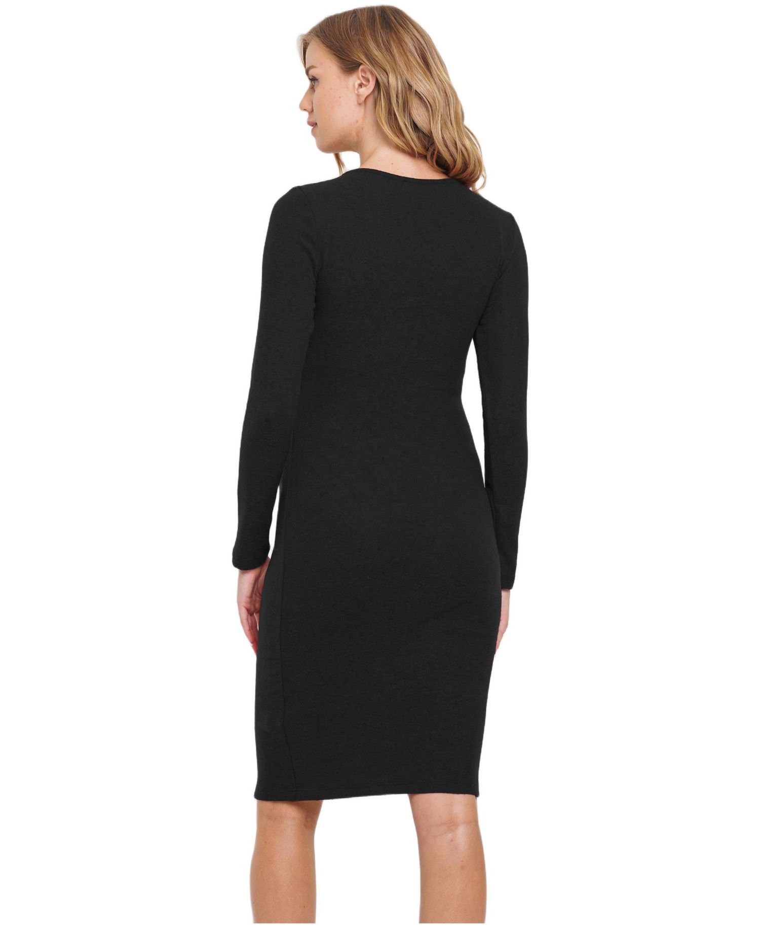 Women's Long Sleeve Bodycon Nursing Dress