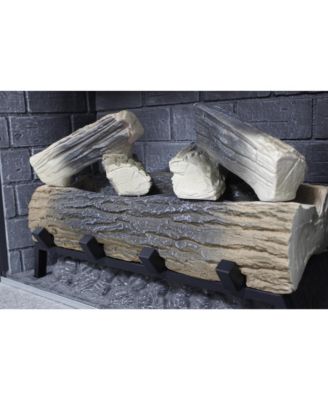 23 inch Infrared heating electric fireplace insert, with log set & realistic flame, remote control with timer, overheating protection