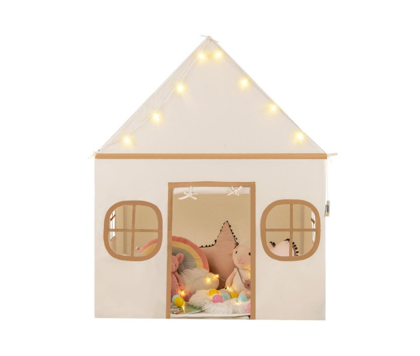 Детские игрушки HONGGE Star Lights 3-Piece Play Tent, Ages 3+, цвет: Кофейный — фото 5