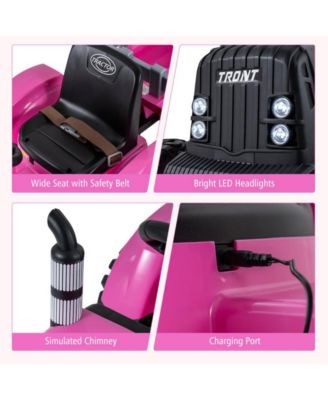 Kids 24V Ride On Tractor with Detachable Trailer Remote Control and Safety Features