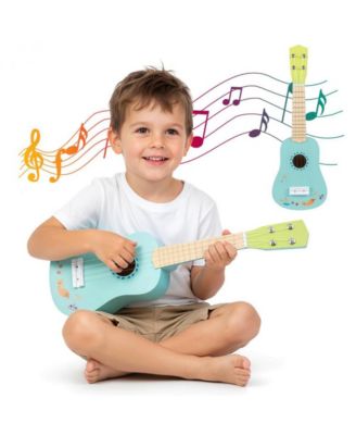 Kids Beginner Ukulele with Nylon Strings and Basswood Body for Early Music Learning
