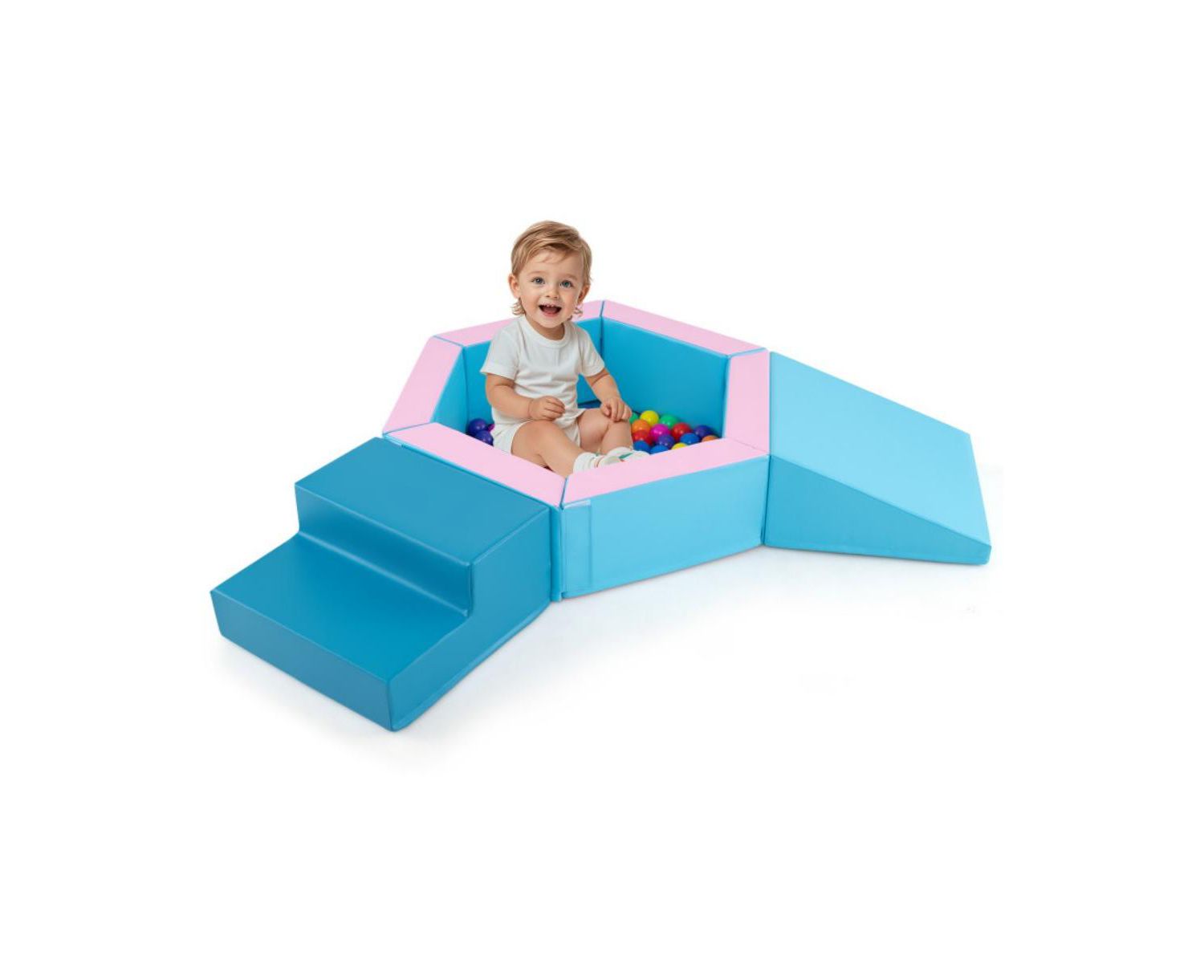3 Piece Baby Foam Climbing Set with 100 Ocean Balls