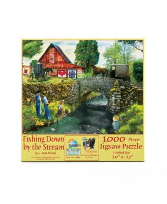 Fishing Down by the Stream 1000 piece Jigsaw Puzzle for Adults