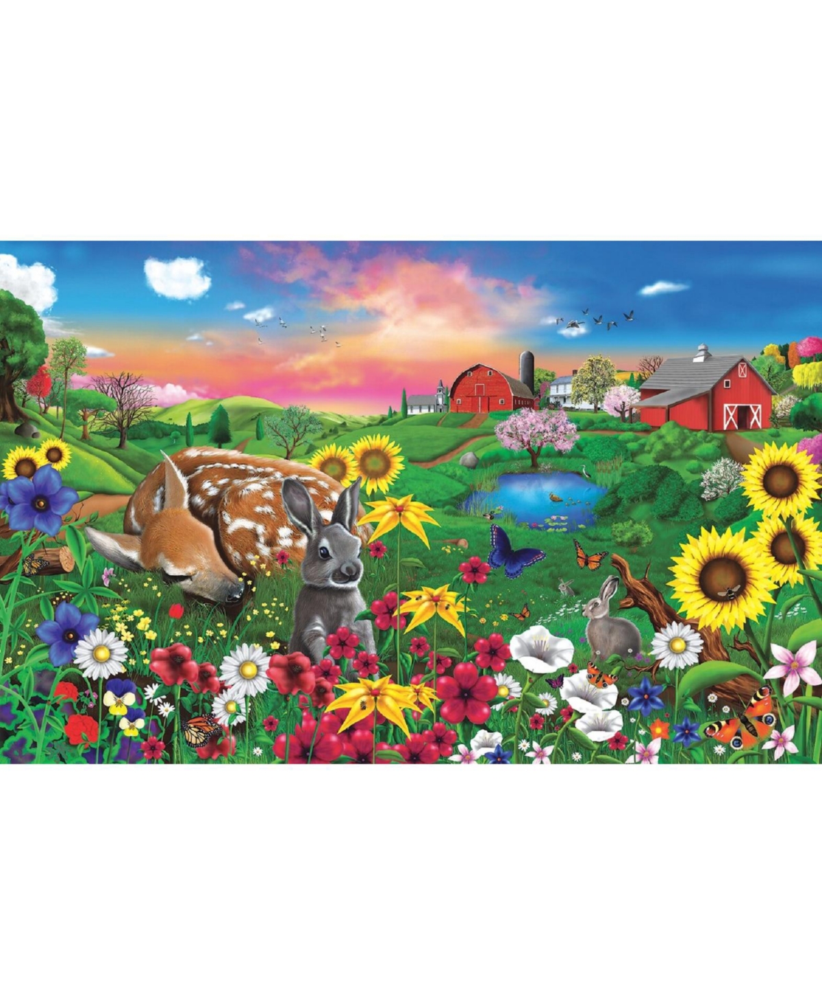 SunsOut Pasture Buddies 100 piece Jigsaw Puzzle for Adults