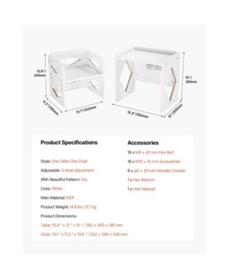 Weaning Table and Chair Set Montessori Kids Activity Table and Chair