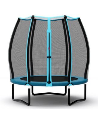 Kid's Indoor Trampoline with Safety Enclosure Bungee Cords and Galvanized Steel Frame