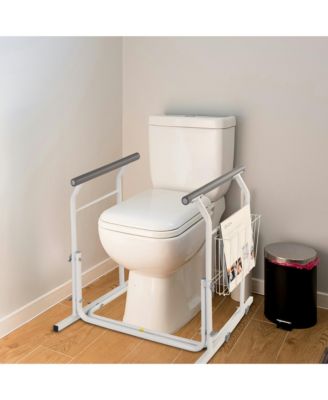 Bathtub Grab Bar with Toilet Safety Rail Combo Adjustable for Seniors