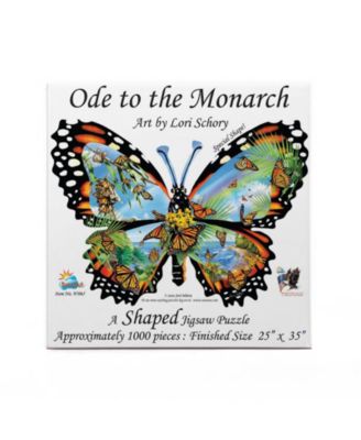 Ode to the Monarch 1000 piece Jigsaw Puzzle for Adults Special Shape