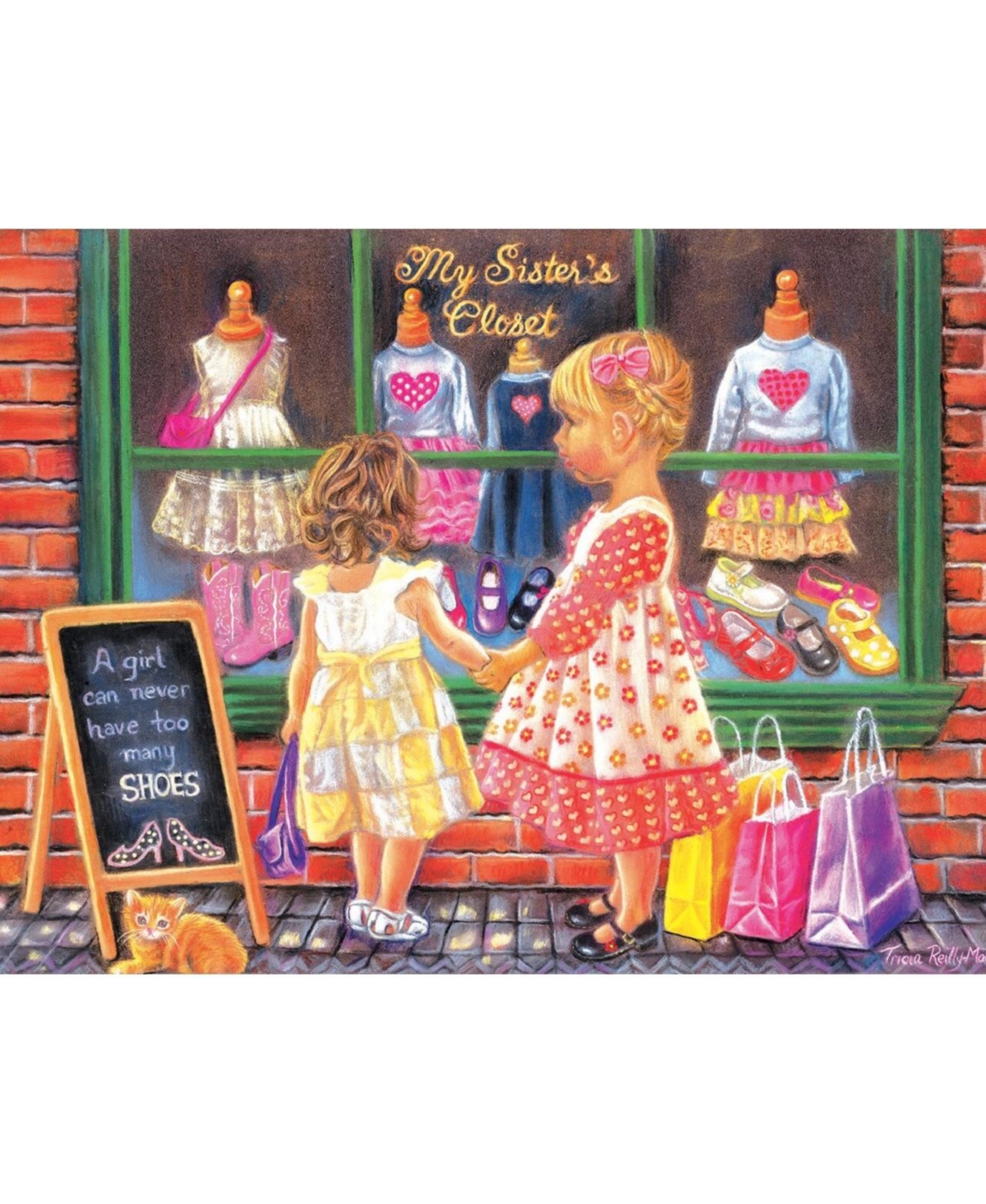 SunsOut My Sister's Closet 500 piece Jigsaw Puzzle for Adults