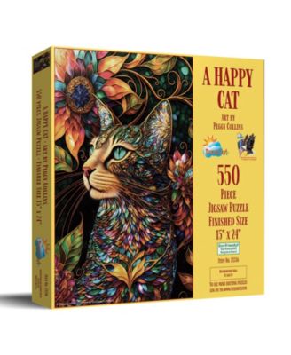 A Happy Cat 550 piece Jigsaw Puzzle for Adults