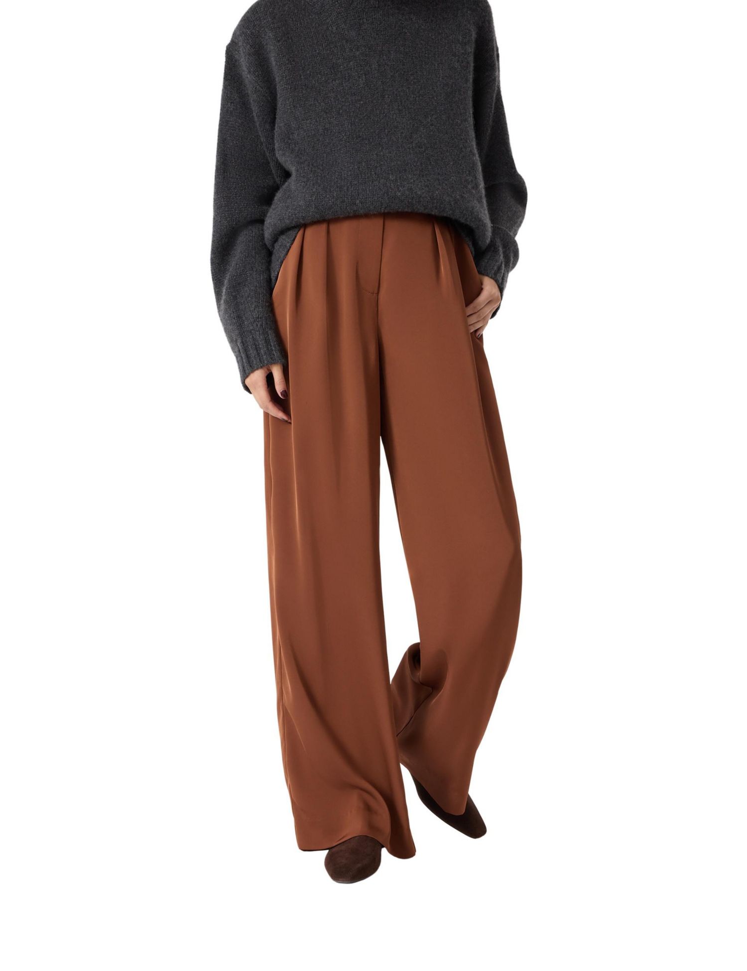 Women's Lya Satin Twill Wide Leg Pants
