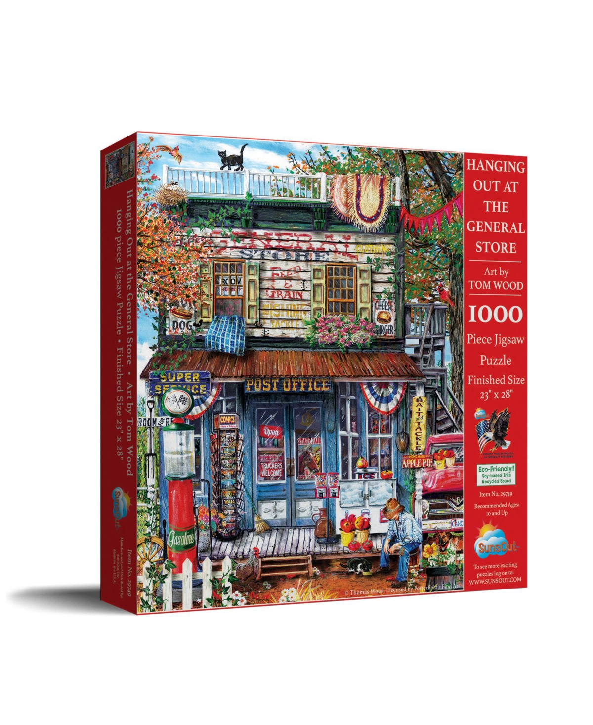 SunsOut Hanging Out at the General Store 1000 piece Jigsaw Puzzle for Adults