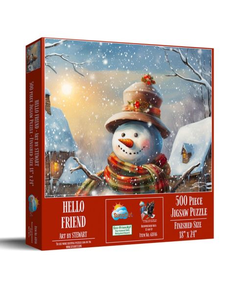 Детский пазл SunsOut Hello Friend 500 Piece Interlocking Jigsaw Puzzle, Ages 15+