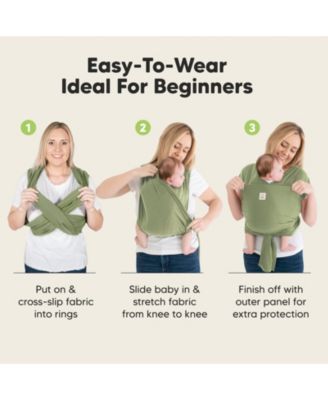 D-Lite Baby Wrap Carrier, Adjustable Baby Carrier, Baby Sling, Newborn, Infant, Toddler 7-44lbs