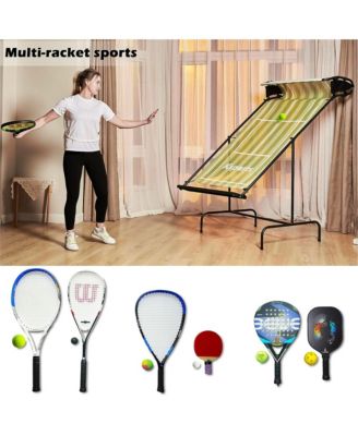 Racket Sports Indoor Outdoor Tennis Rebounder Net with Carry Bag, Green