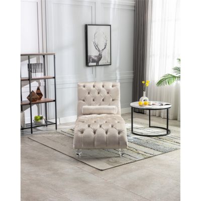 Streamdale Leisure Concubine Sofa With Acrylic Feet