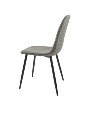 Modern Accent Dining Chairs (Set of 4, Grey