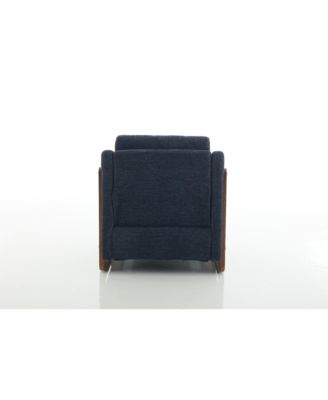 Elegant Modern Chenille Armchair with Wooden Frame and Cushioned Comfort